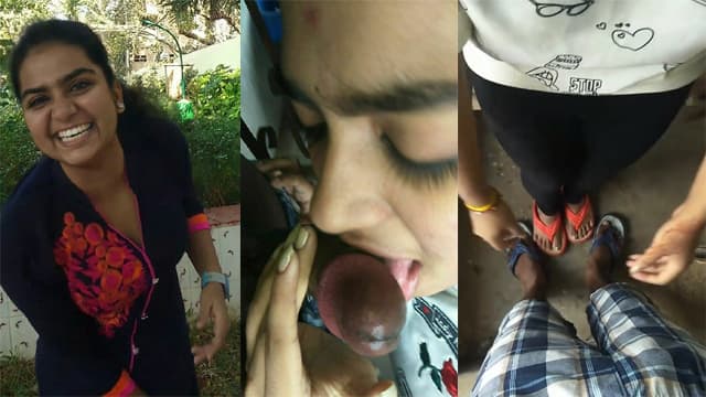 Priya Stairs GF – BF Deep Blowjob MMS