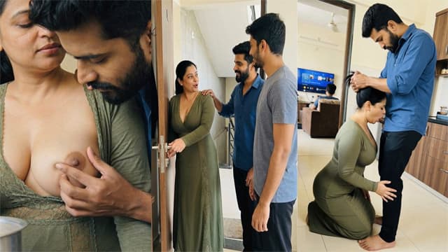 Indian Guy his Friend Mom Fucking Video HD